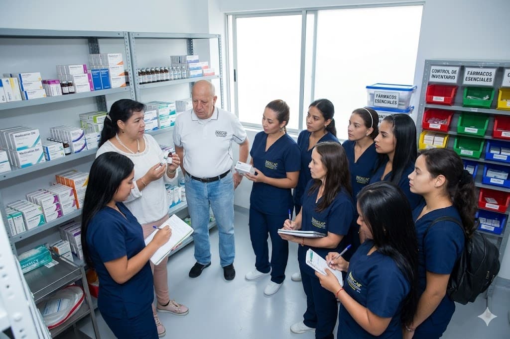 Estudiantes de Salud Pública INDECAP en práctica comunitaria